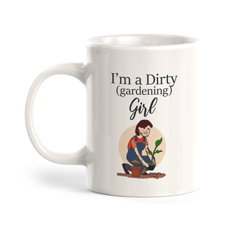 «I'm A Dirty» (jardinage), tasse à café 11 oz, Ensemble de verres à lait