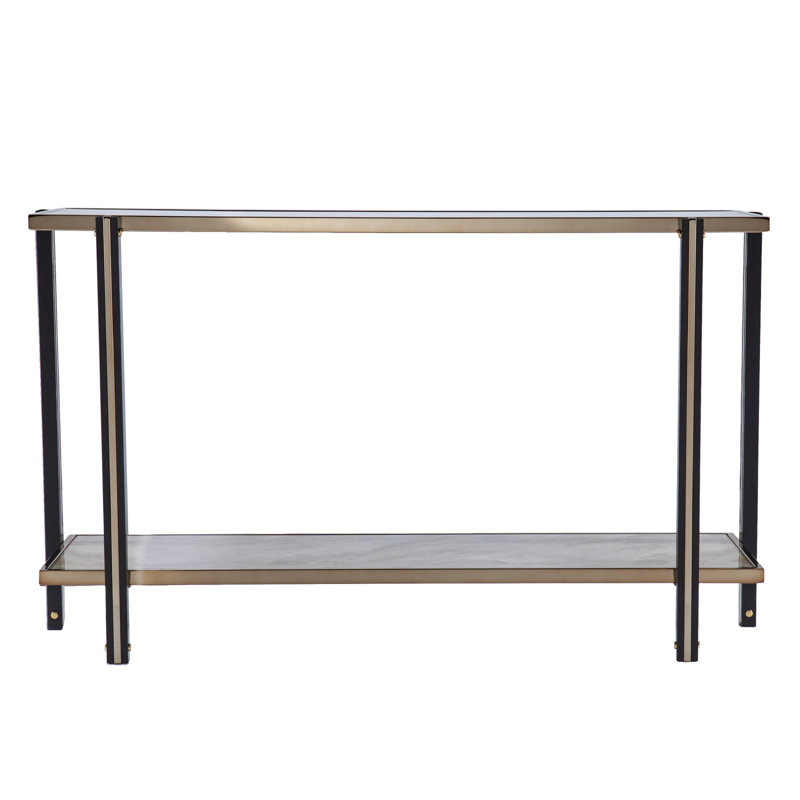 Console Thornsett avec plateau en miroir