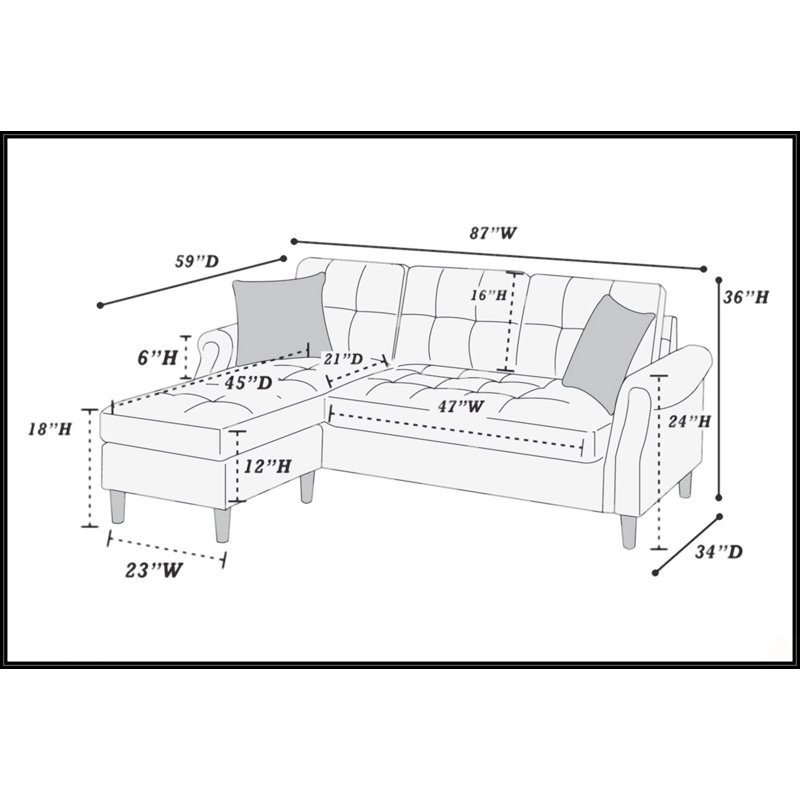 Canapé modulaire en similicuir noir