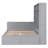 Full Size Wooden Daybed with Built-in Desk, Open Shelves, LED Lights and 3 Storage Drawers for Home Bedroom-129519475