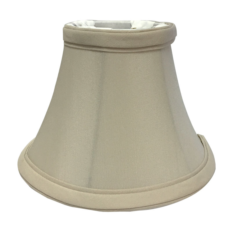 abat-jour à candélabre en soie H 4,5 po/candélabre (à clips), Beige
