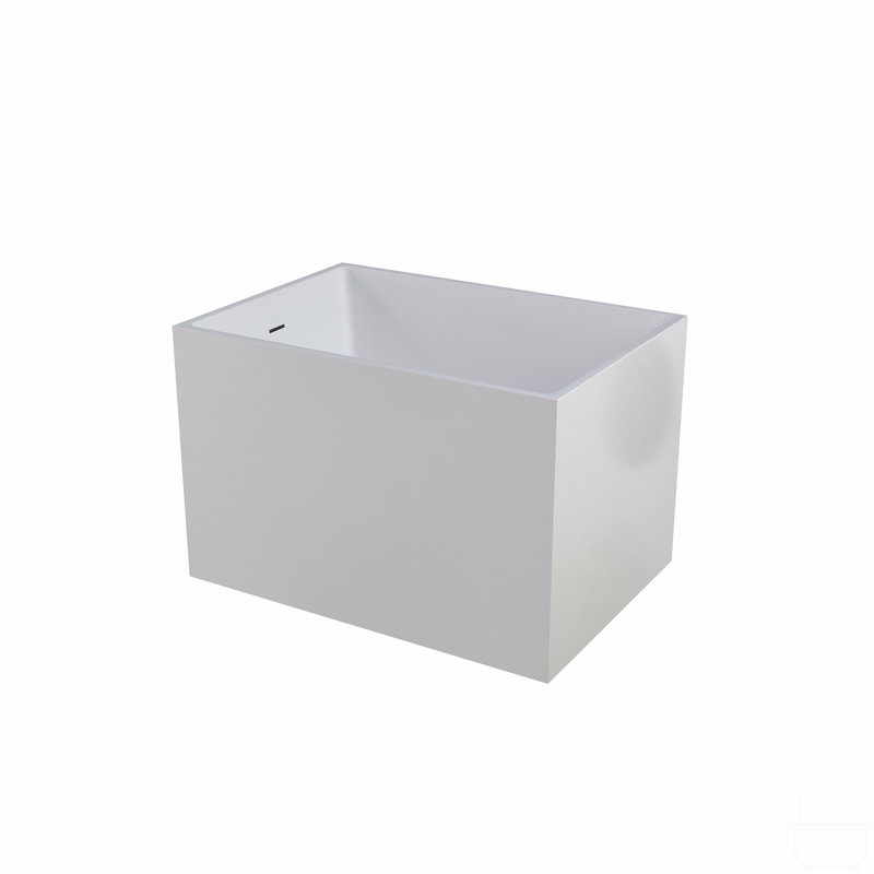Baignoires autoportantes autoportantes en acrylique, forme rectangulaire