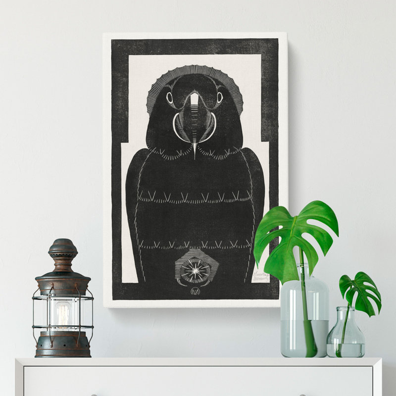 Parrot by Samuel De Mesquita - Wrapped Canvas, 50cm H x 35cm W x 3cm D