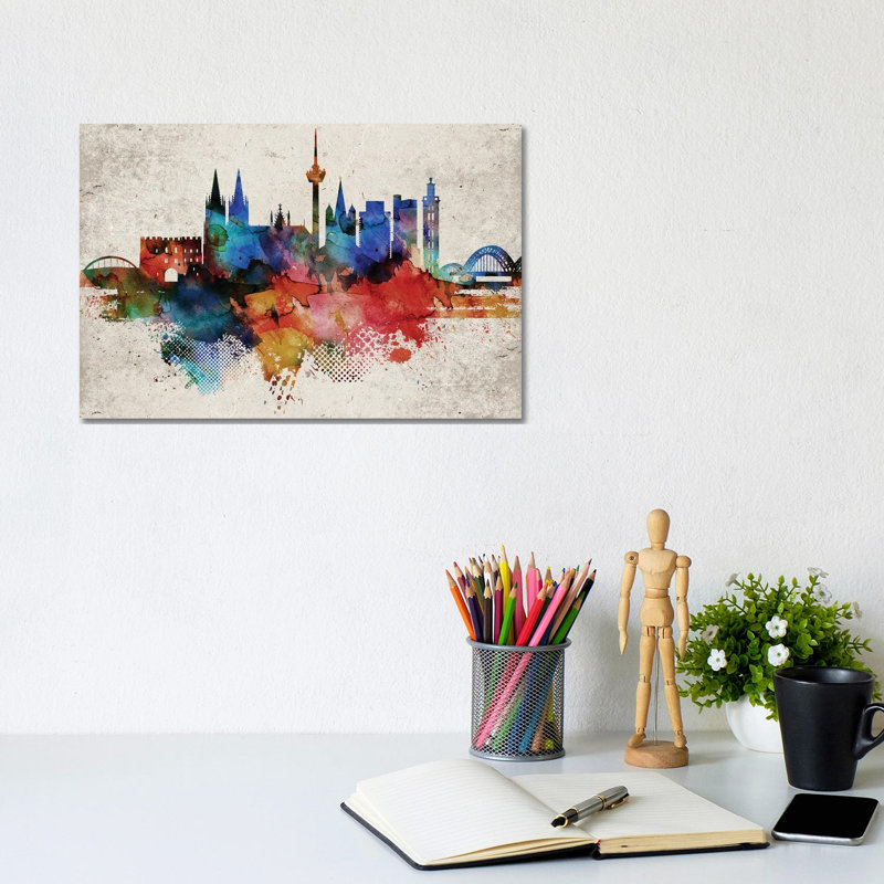 Cleveland Abstract - Wrapped Canvas Print, 152.5 cm H x 101.5 cm W