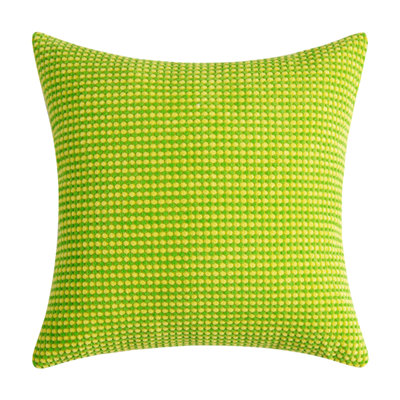 Coussin en velours côtelé deux tons