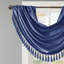 Cantonnière de fenêtre de type cascade simple en imitation de soie avec ornements de l 38 po Elena-59209232