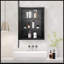 Armoire à pharmacie 16 x 24 pouces à fixation murale ou encastrée pour salle de bain ou salon encastré