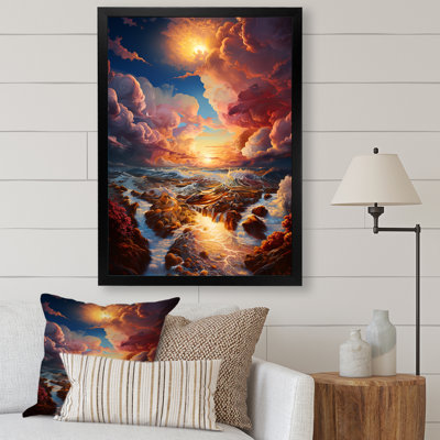 «Clouds Sunset», impression à l'encre liquide sur toile IV
