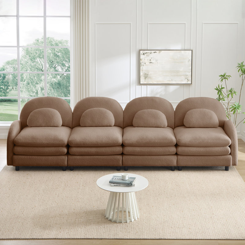 Canapé Teddy, H 35,4 po x l 129,1 po x P 33,8 po, Chameau