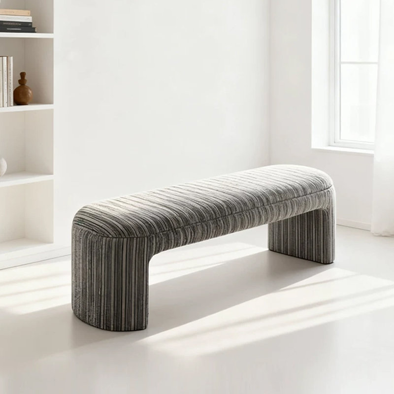 Banc rembourré couleur de l'image, Gris foncé