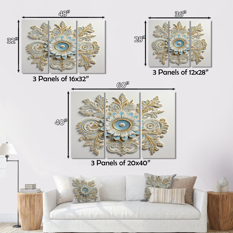 Arrangements floraux blancs et bleus blancs - ensemble de décorations botaniques abstraites, H 32 po x l 48 po x P 1 po