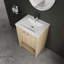 Meuble-lavabo autoportant avec lavabo en céramique