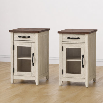 Ensemble de 2 tables de bout et station de charge Callison