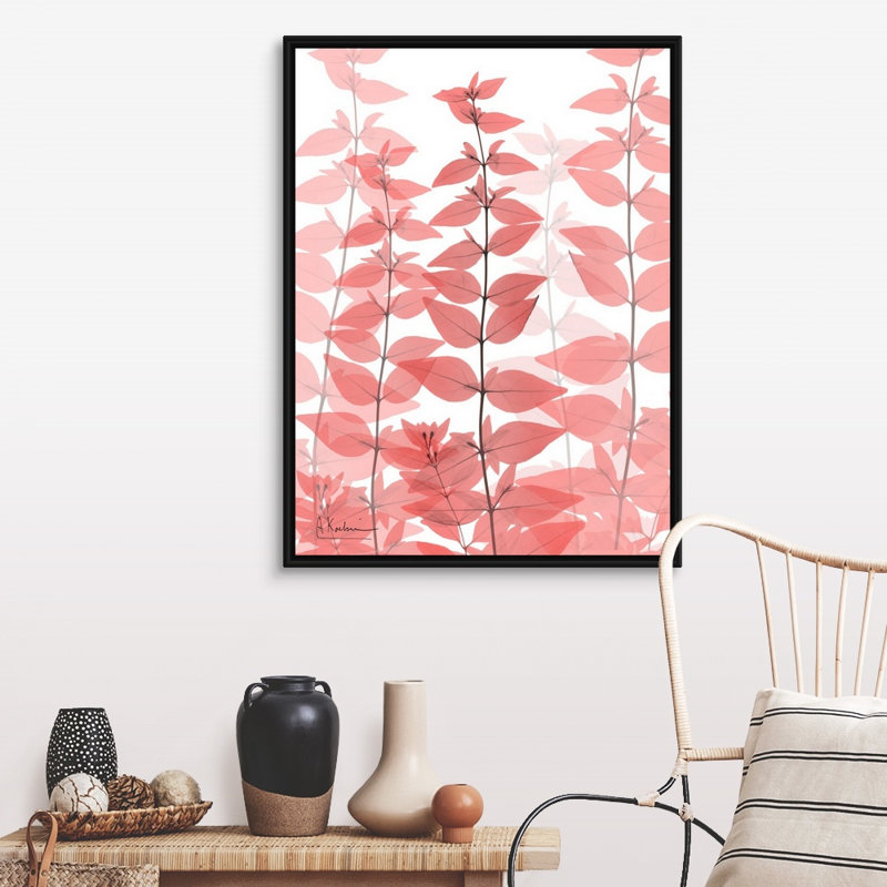Reproduction d’art sur toile, "abondant Bunch 2" par Albert Koetsier, 42" H x 32" W x 1.75" D, Toile avec cadre noir