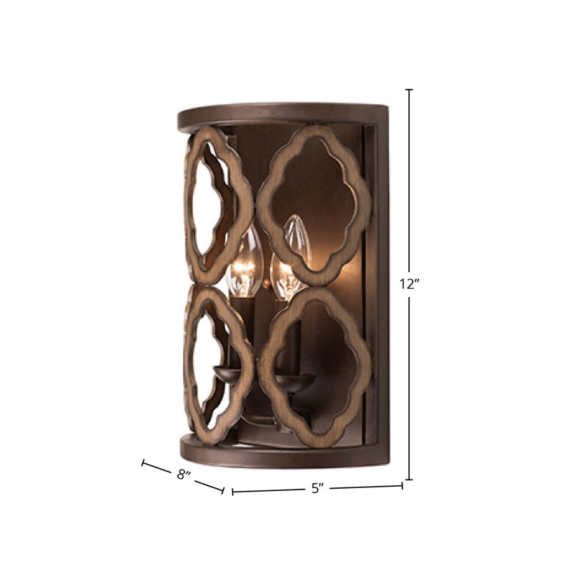 Whittaker 2 LT Brownstone Wall Sconce Kalco