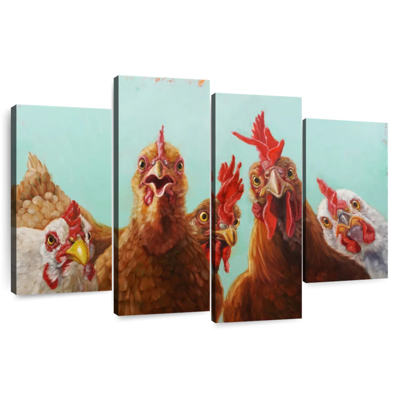 Brampt Chicken For Dinner, 27" H x 43" W