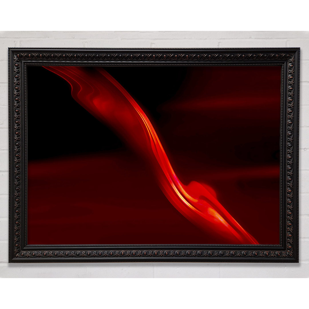 Gerahmtes Wandbild Red Silk Twist