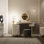 Commode de chambre à coucher avec miroir de coiffeuse éclairé et ensemble de table (tabouret non inclus)-929265974