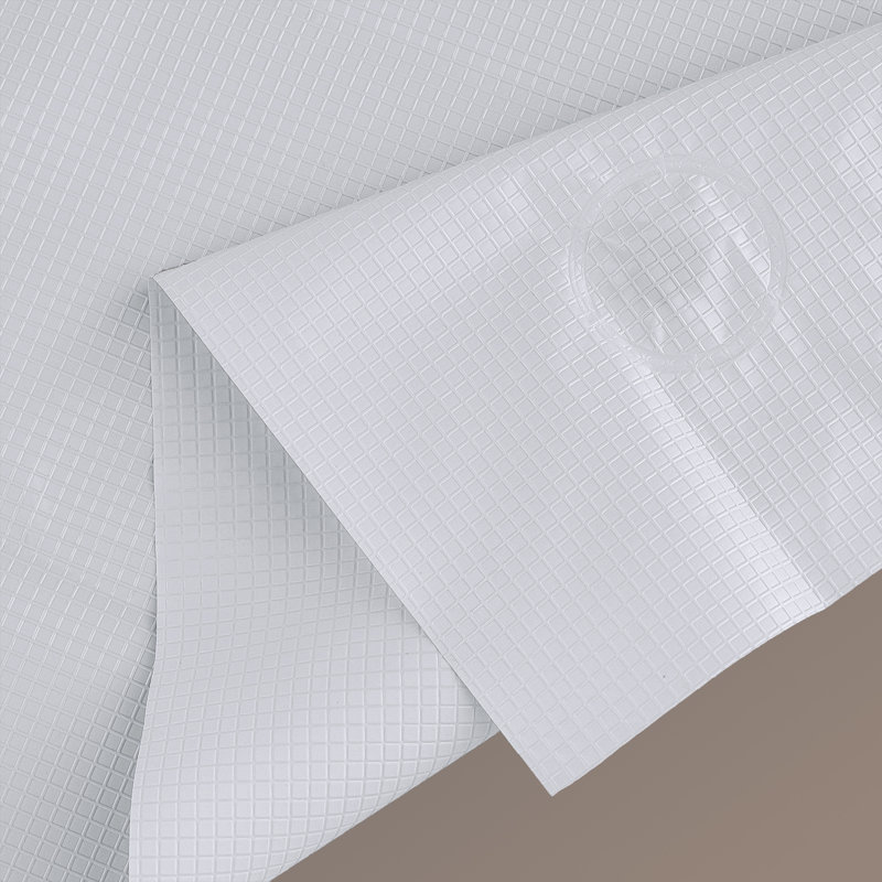 Doublure de douche gaufrée gaufrée Peva, Blanc