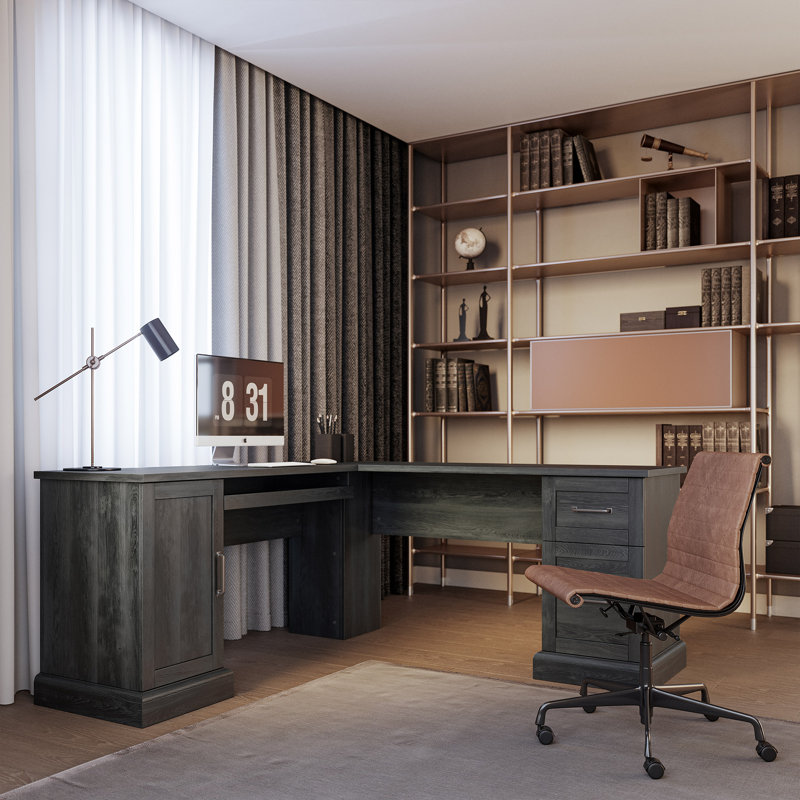 Bureau 66 po Elenamarie, Gris foncé