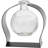 Diredra Recycled Glass Table Vase & Arched Metal Stand, 8.5 oz capacity, Clear-336210986