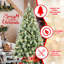 Arbre de Noël réaliste de 5 pi avec 200 lumières DEL blanc chaud et doux, 694 branches, 51 branches de pin, base invitante