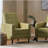 Fabric Recliner Chair Mid-Century Modern Recliner Pushback Single Recliner Sofa with Thicker Seat Cushion Tufted Upholstered Sofa with Wooden leg for Living Room Bedroom-1980302777