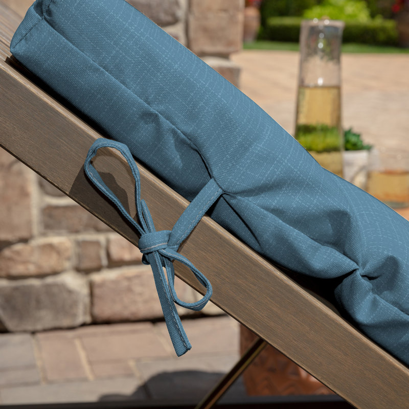 ARDEN Outdoor Chaise Lounge Cushion, 2.5" H x 21" W x 42.5" D, Light Blue