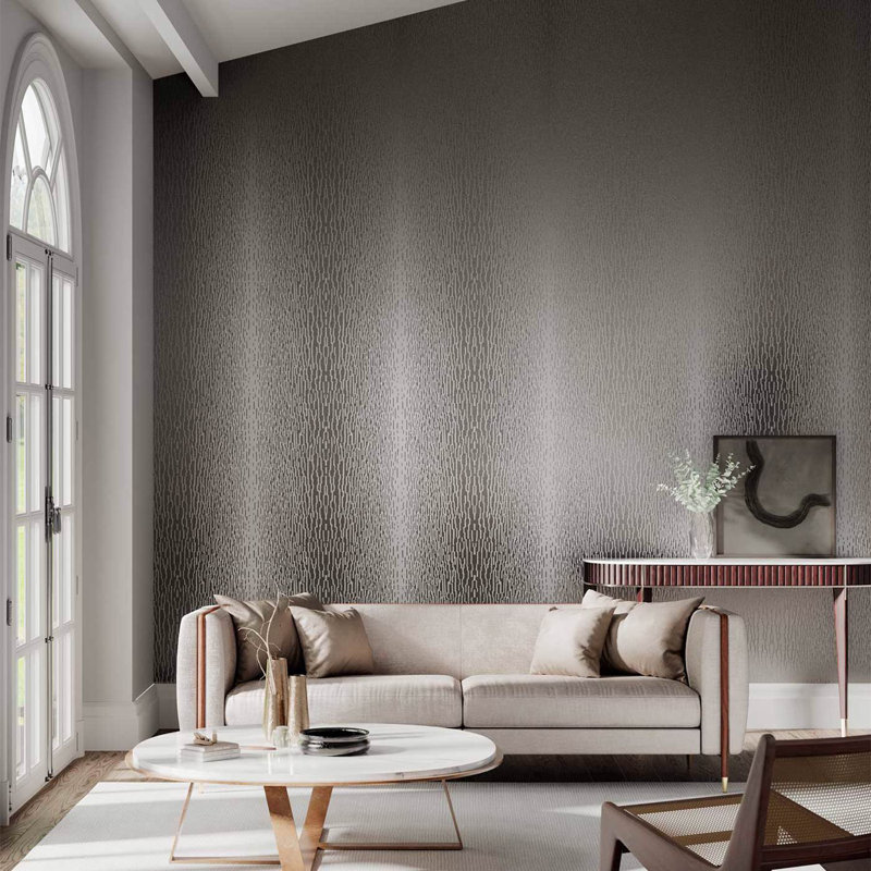 Enigma Wallpaper, Silver Gray/Sparkle