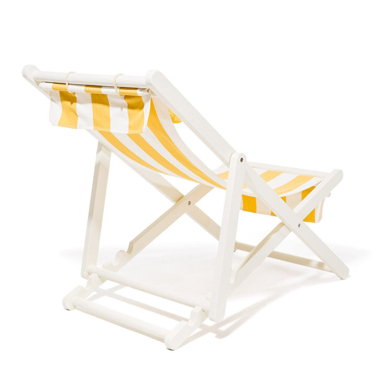 Fauteuil Sling, Jaune / Blanc