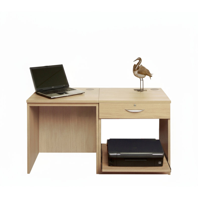 Walshaw Solid Wood Writing Desk, Classic Oak