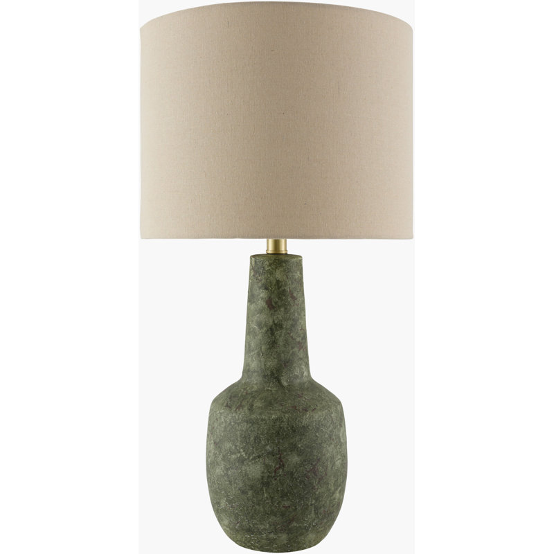 Slawson Table Lamp, Wheat, Green