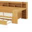 Full Size Daybed With Storage Shelves,Trundle Bed And Study Desk-928998073-928998061