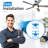 CCFP Series COMMERCIAL COOL 52'' Modern Ceiling Fan with Lights, 5 Plywood Blades in Silver