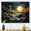 Bord de mer majestueux phare II, reproduction d'art sur toile-1612812397-1613600275