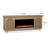Dahlia 76" Landscape Electric Fireplace Tv Stand In White Oak-122265996