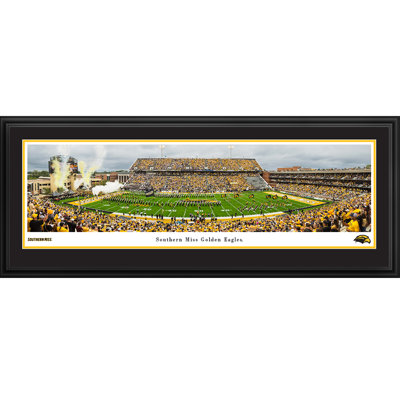 Southern Miss Golden Eagles Football - tapis double, cadre de luxe