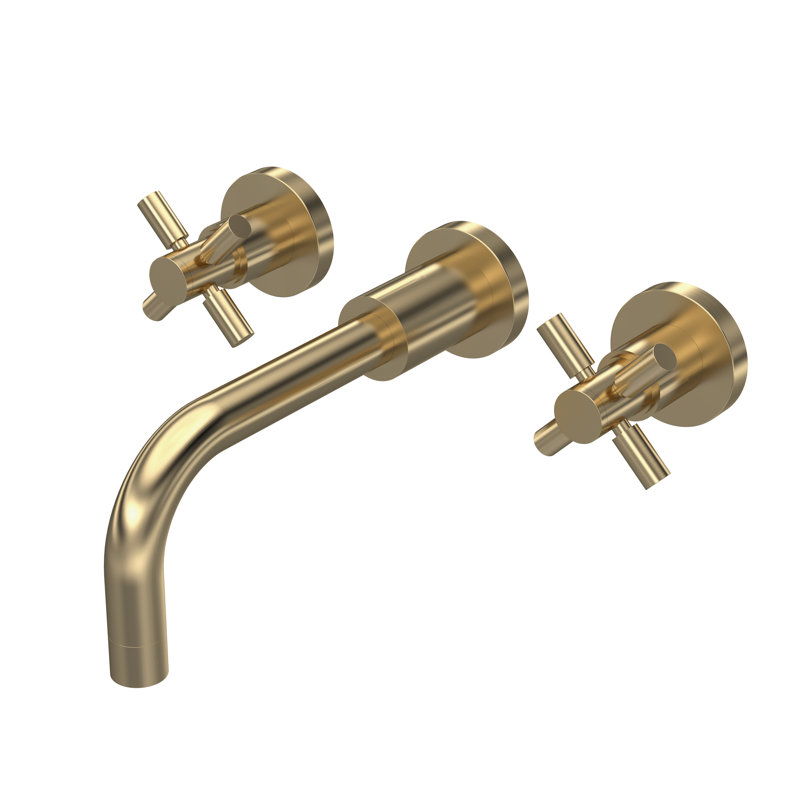 Tec Crosshead Mono Basin Mixer, Brushed Brass