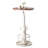 Dining Table Pine Round Solid Wood Top Metal Base Dining Table-86560744