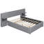 Lit plateforme tapissier avec tiroirs et tablettes de lecture-1564336206