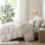 Organic Cotton Bedroom Comforter - Natural, Oversized Buttoned Cover Full/queen, Natural
