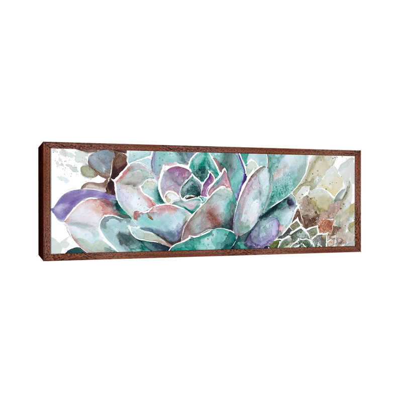Desert Flower by Patricia Pinto - Floater Frame Panoramic Gallery-Wrapped Canvas Giclée on Canvas, Classic Wood