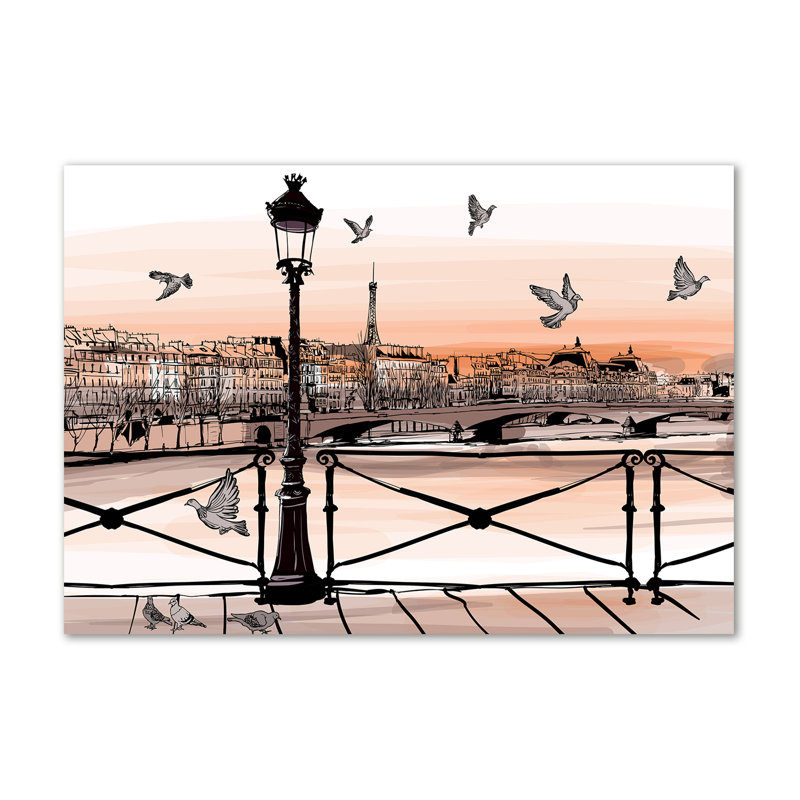 Twilight In Paris - Wrapped Canvas Print