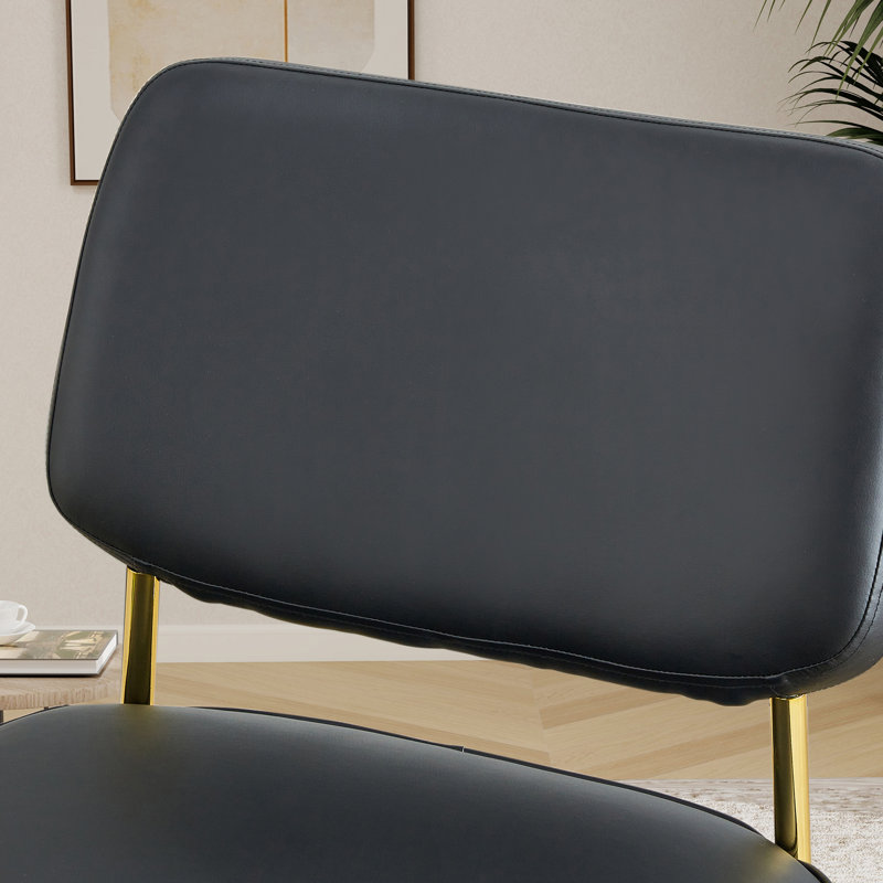 Petite chaise berçante rembourrée, Noir, noir, noir, noir