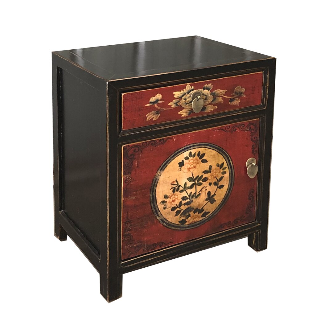 Nachttisch Bribie Kommode Nachtschrank Nachtkästchen Möbel vintage asiatisch chinesisch orientalisch