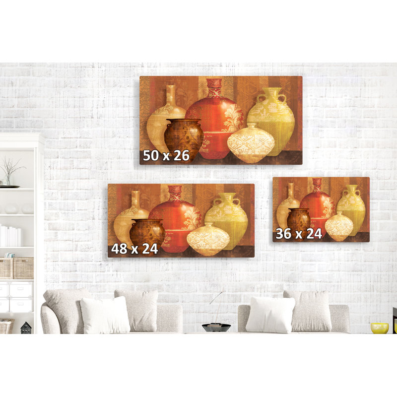 Vases toscans Vessels Group, rouge, orange, jaune, H 24 po x l 36 po x P 1,5 po