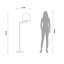 165cm Swing Arm Floor Lamp-1356228201