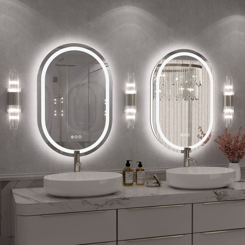 Miroir de salle de bain mural Molly, 30 po x 20 po