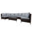 8 - Person All-Weather Wicker Outdoor Conversation Set Curved Patio Seating Group with Cushions and Coffee Table-1730611200