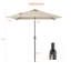 Parasol de marché carré Rinesh-1577955549